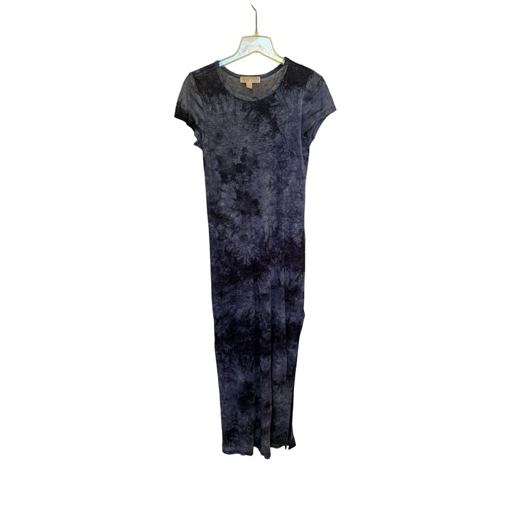 Michael Kors Navy Tie-Dye Maxi Dress